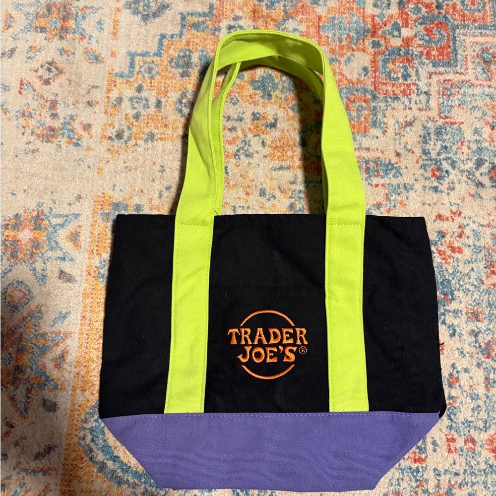 Trader Joe’s Halloween multi color mini tote - Picture 4 of 4